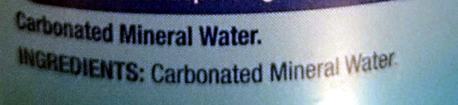 Northbrook sparkling natural mineral water - Ingredients