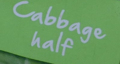 Cabbage Half - Ingredients