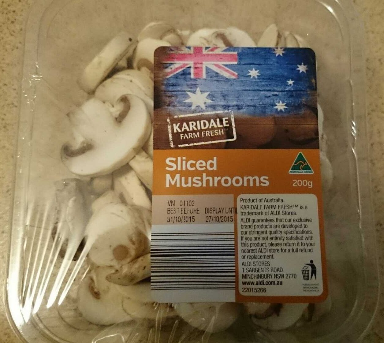 Sliced Mushrooms - Product