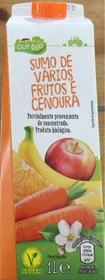 Sumo de Vários Frutos e Cenoura - Product - pt