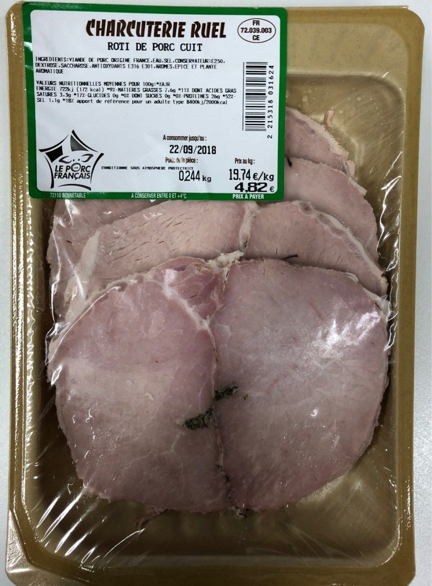 Roti de porc Cuit - Produit