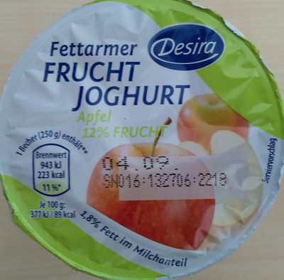 Fettarmer Frucht Joghurt Apfel - Product - de