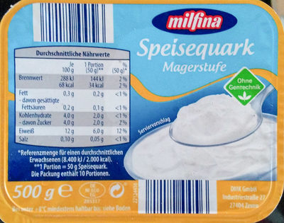 Speisequark Magerstufe - Produkt