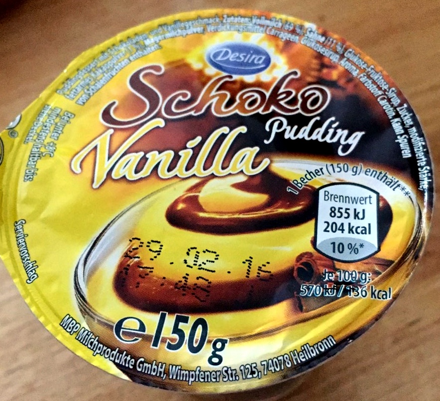 Schoko Vanille Pudding - Produkt