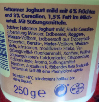 Leichter 4 Korn Joghurt mild, Bircher Müsli, +Weiz... - Ingredients - de