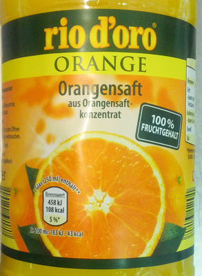 Orangensaft aus Orangensaftkonzentrat - Produkt
