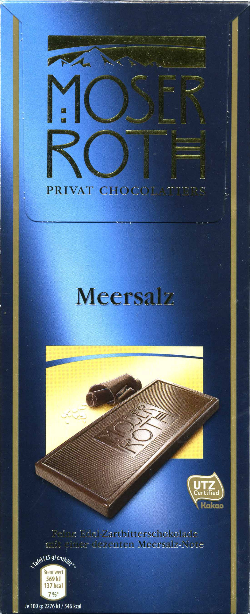 Zartbitter-Schokolade Meersalz 52 % Kakao - Producte - de