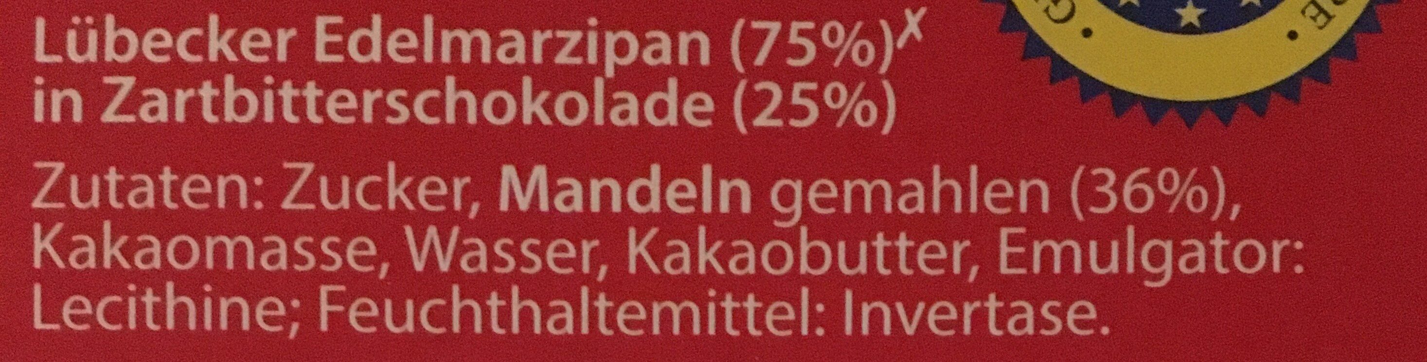 Lübecker Edel Marzipan - Ingredients - de