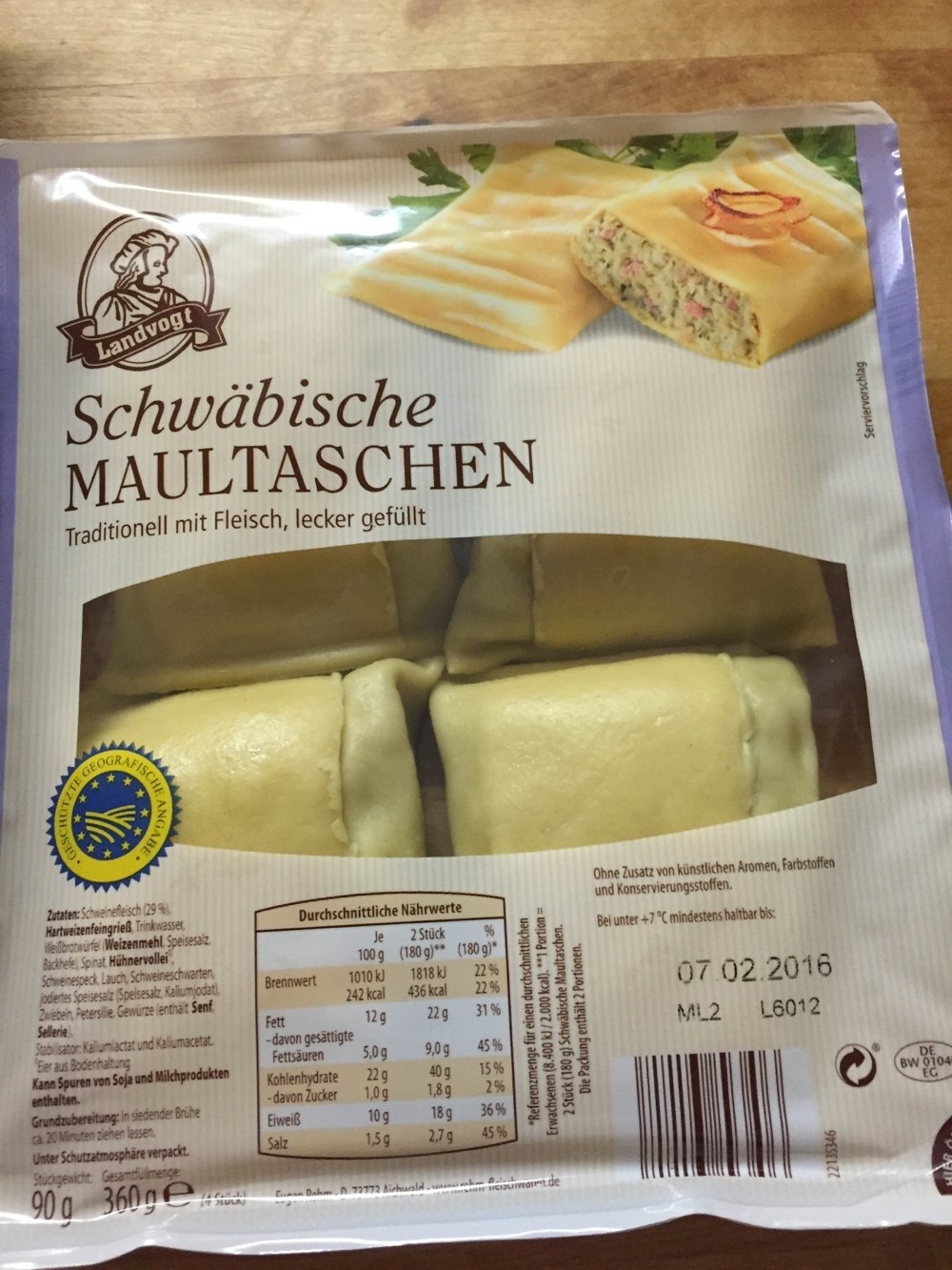 Maultaschen original schwäbisch - Product - de