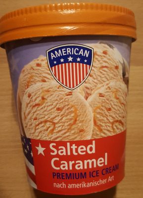 American Premium Ice Cream (Chocolate Cookies, Salted Caramel, Macadamie Nut) - Product - de
