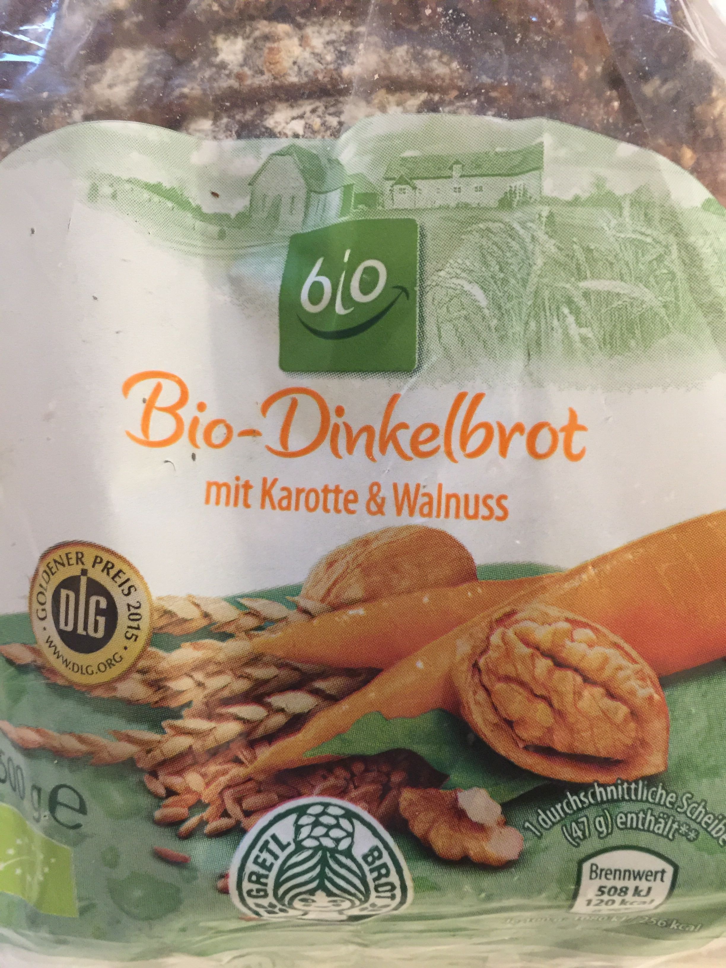 Bio-Dinkelbrot mit Karotten und Walnüsse - Produit - de
