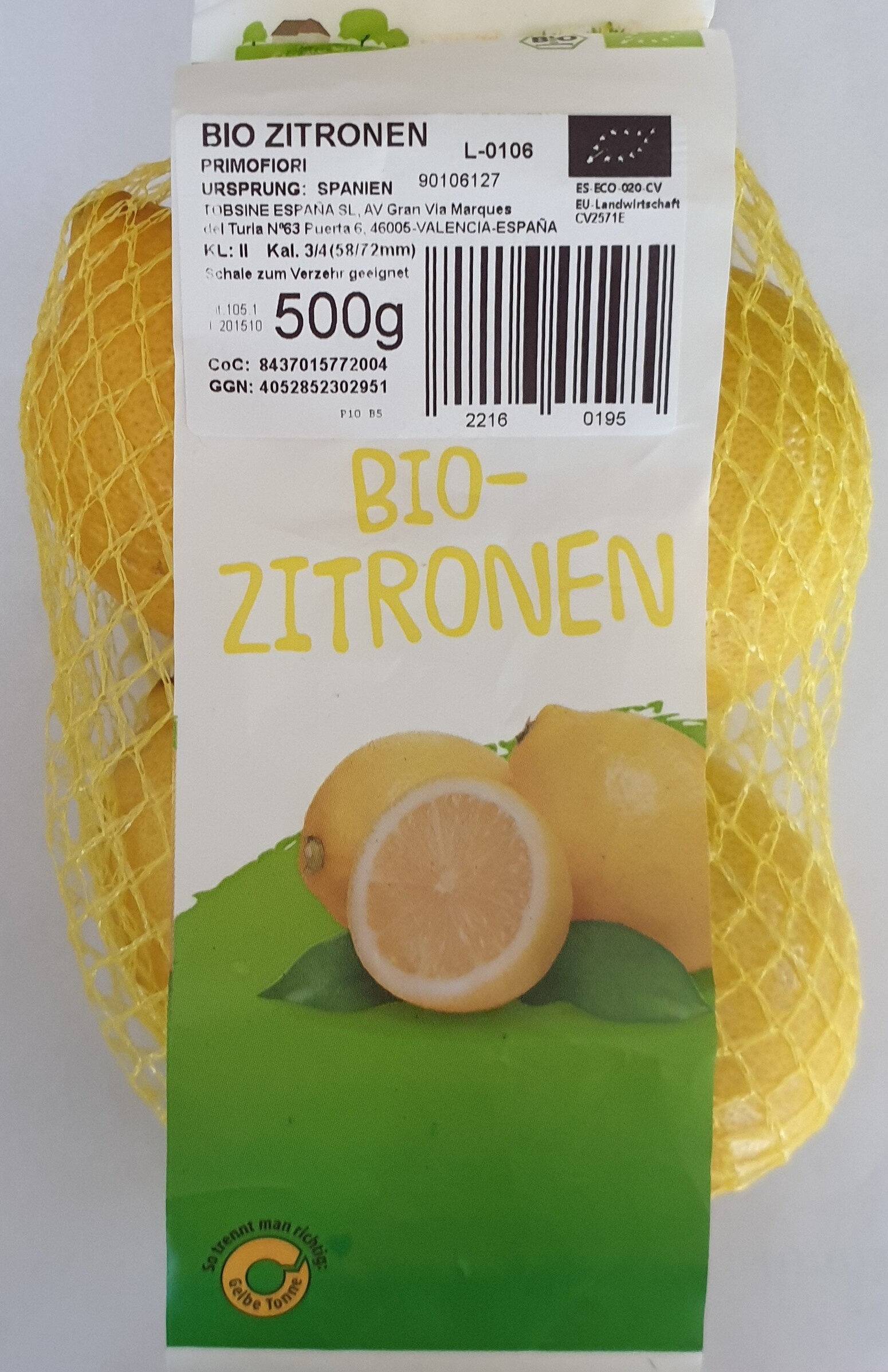 Bio Zitronen, Primfiori - Product - de