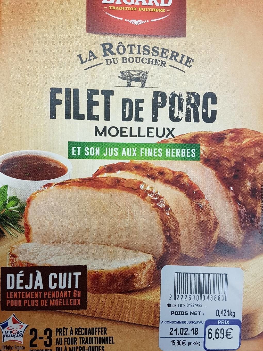 Filet de porc moelleux - Product - fr