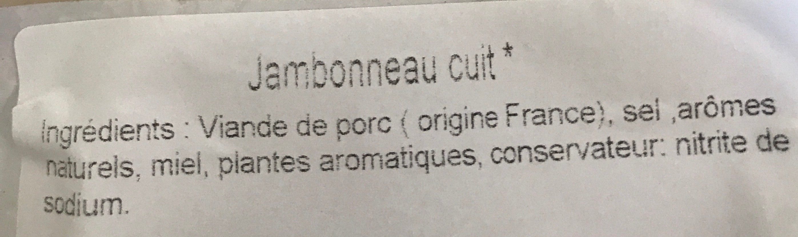 Jambonneau cuit petit - Ingredients - fr