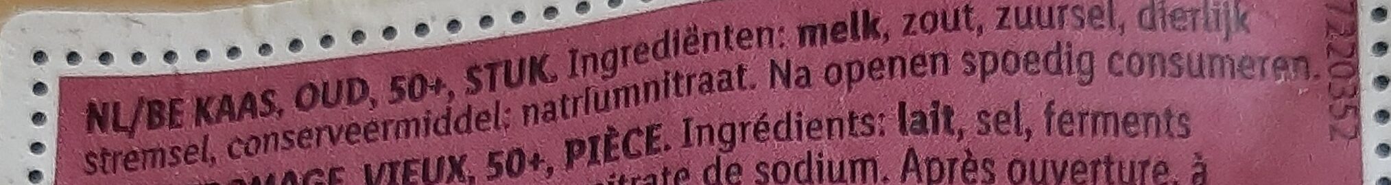 Oude kaas - Ingrediënten
