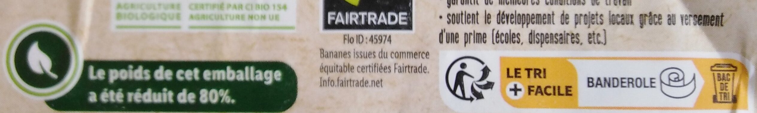 Bananes mûries - Recycling instructions and/or packaging information - fr