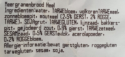stevig meergranen brood - Ingrédients - nl