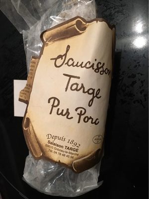 Saucisson sec Targe pur porc - Product - fr