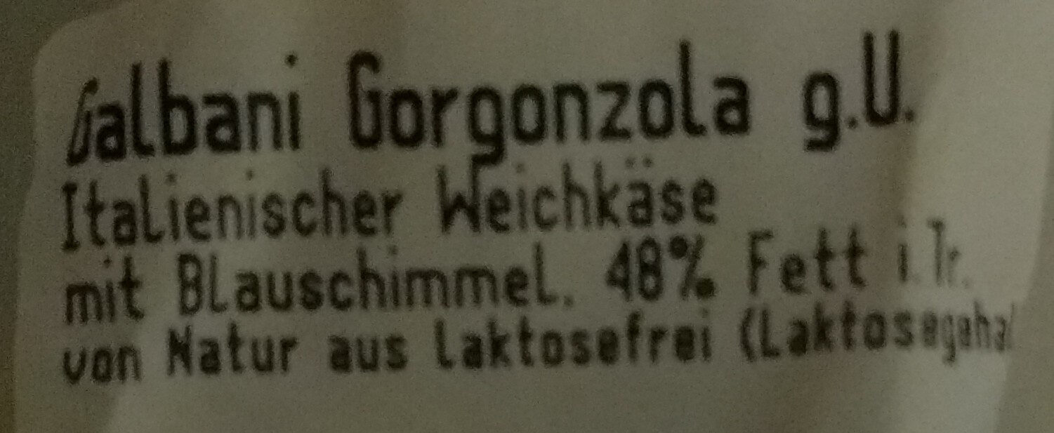Galbani Gorgonzola g.U. - Zutaten