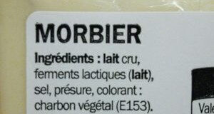 Morbier bio - Ingredients - fr