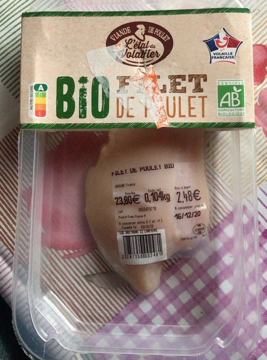 Filet de poulet bio - Product - fr