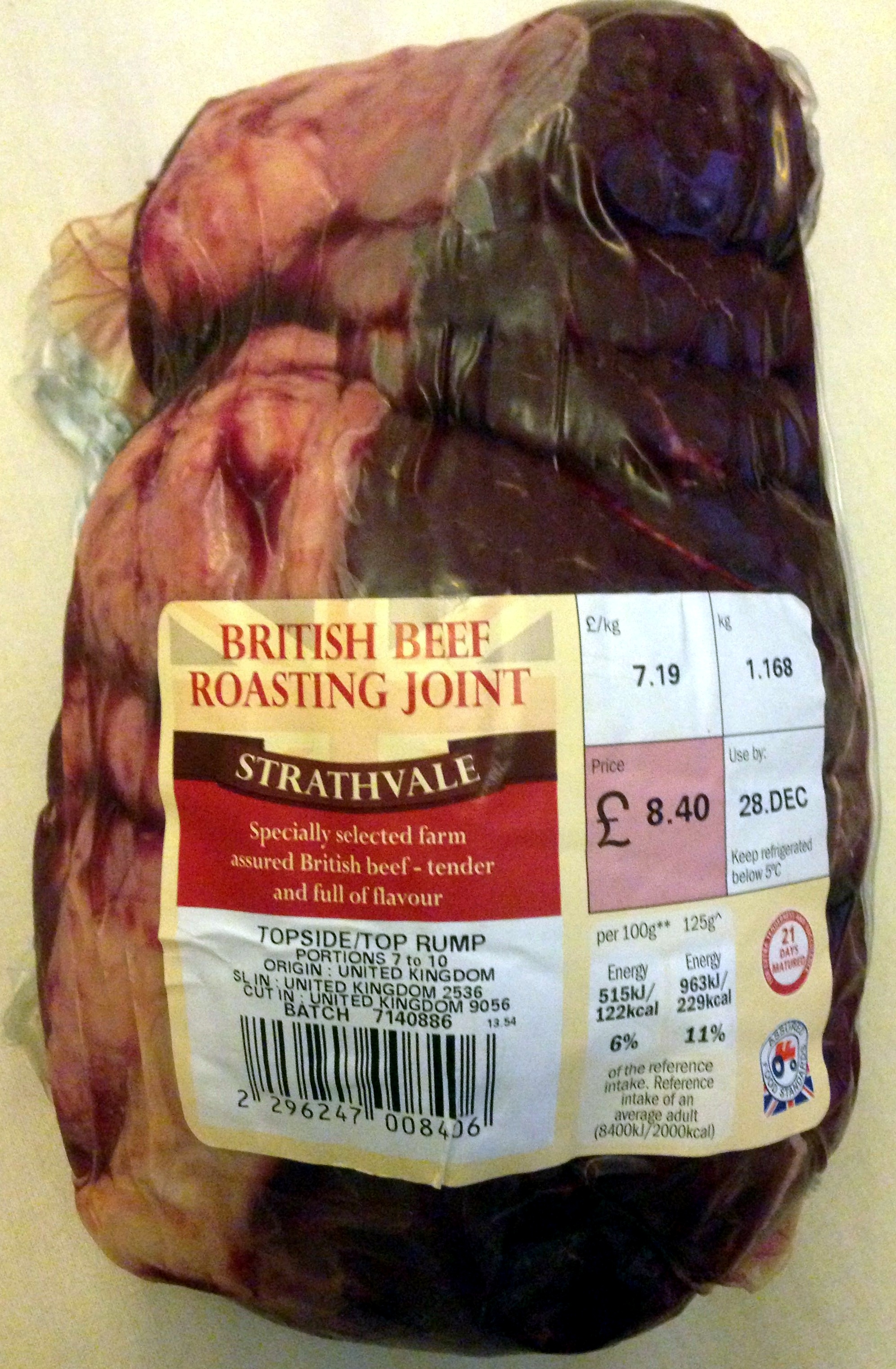British beef roasting joint - Product