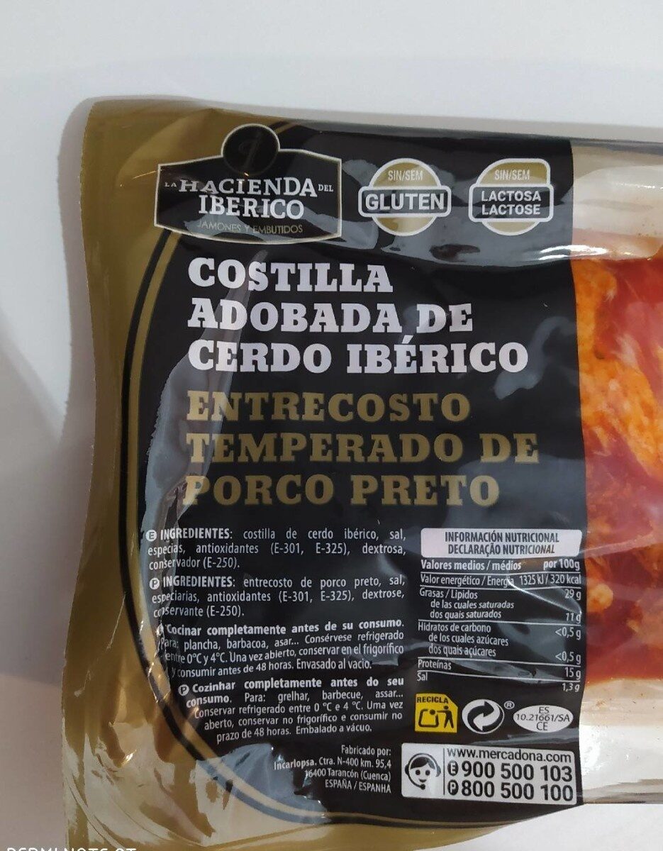 Costilla adobada de cerdo ibérico - Product - es