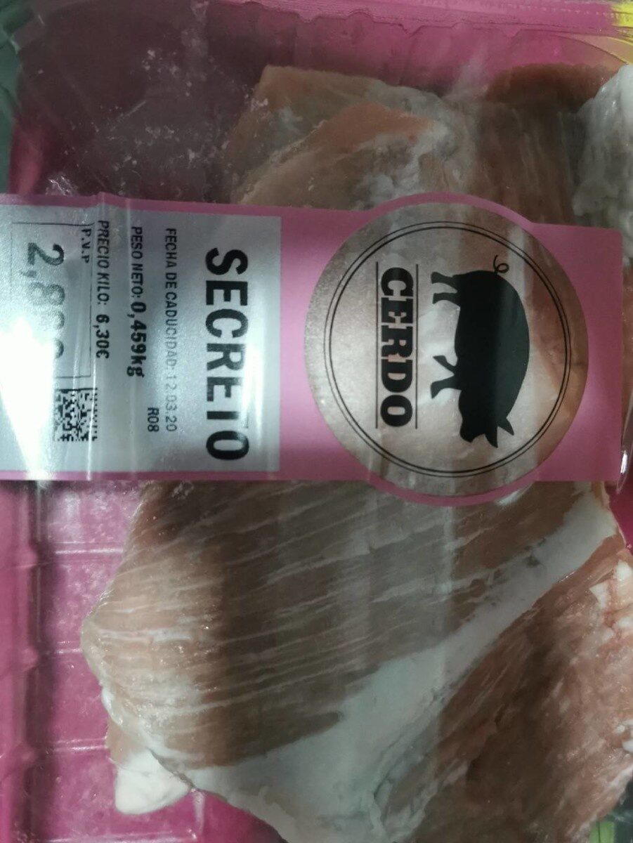 Secreto cerdo - Producto