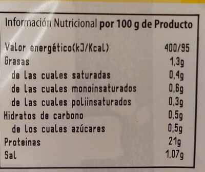 Filete de pechuga extra -tierna - Nutrition facts