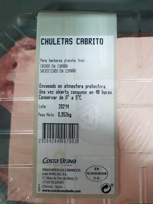 Chuletas Cabrito - Producte