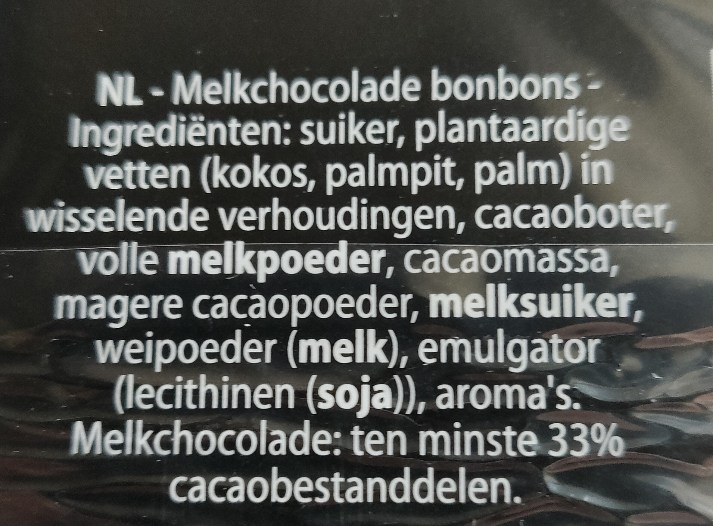 Truffels melkchocolade - Ingrediënten