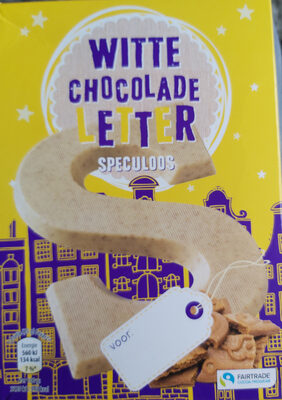 Witte chocoladeletter speculoos - Product