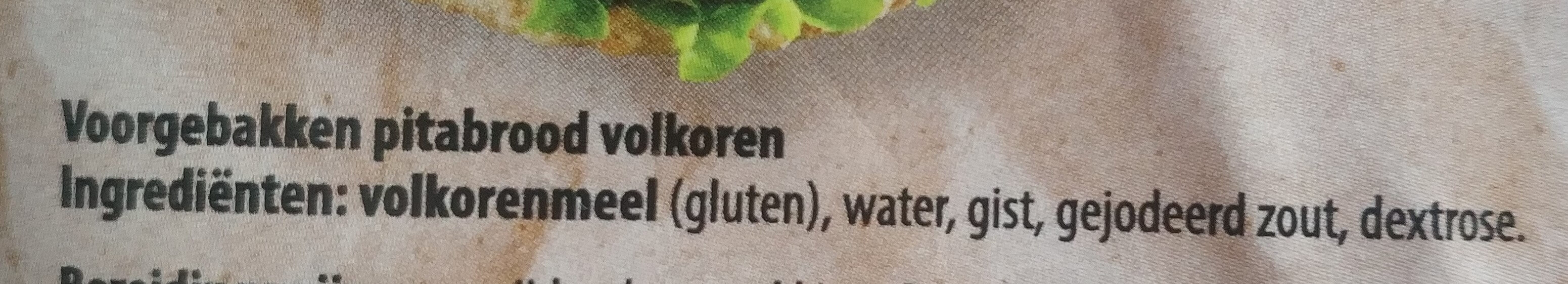 Pita broodjes volkoren - Ingredients - nl