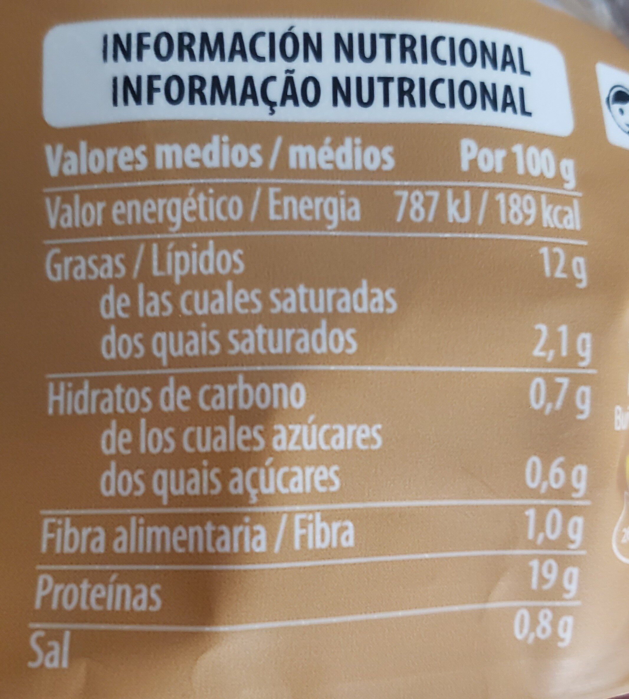 Pollo troceado asado - Nutrition facts - es