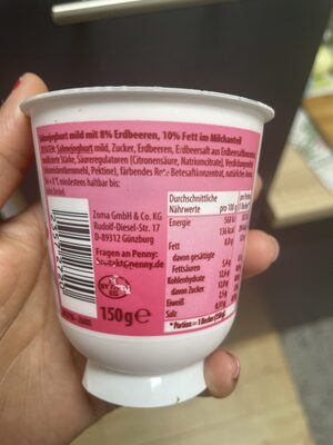 Sahne Joghurt Erdbeere - Zutaten