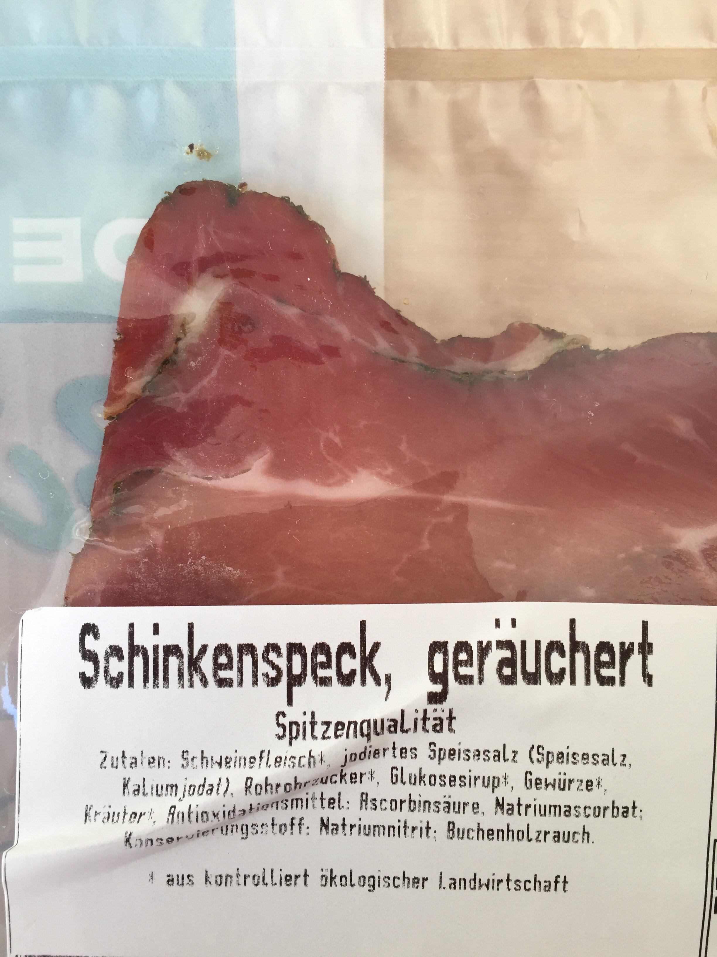 Schinkenspeck - Ingredienser - de