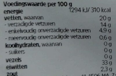 Beemster 30+ Oud - Nutrition facts - nl