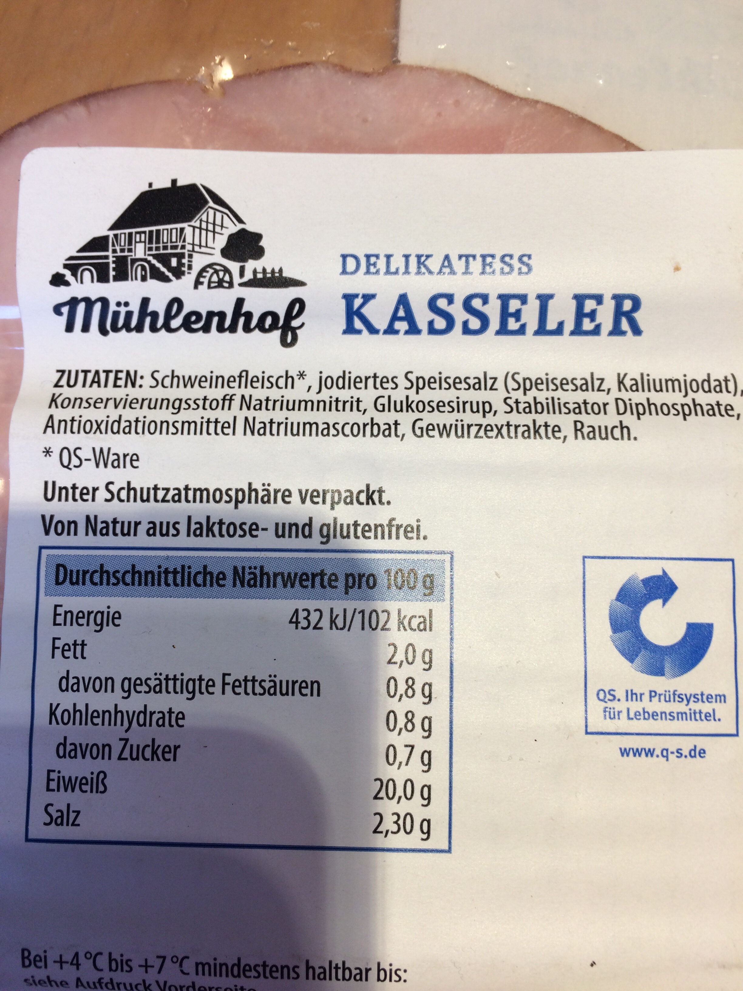 Delikatess Kasseler - Zutaten - en