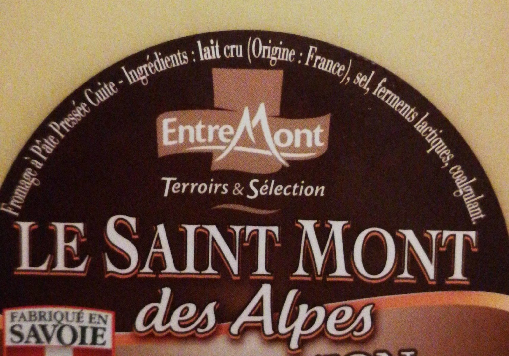 Le Saint Mont des Alpes - Ingredients - fr