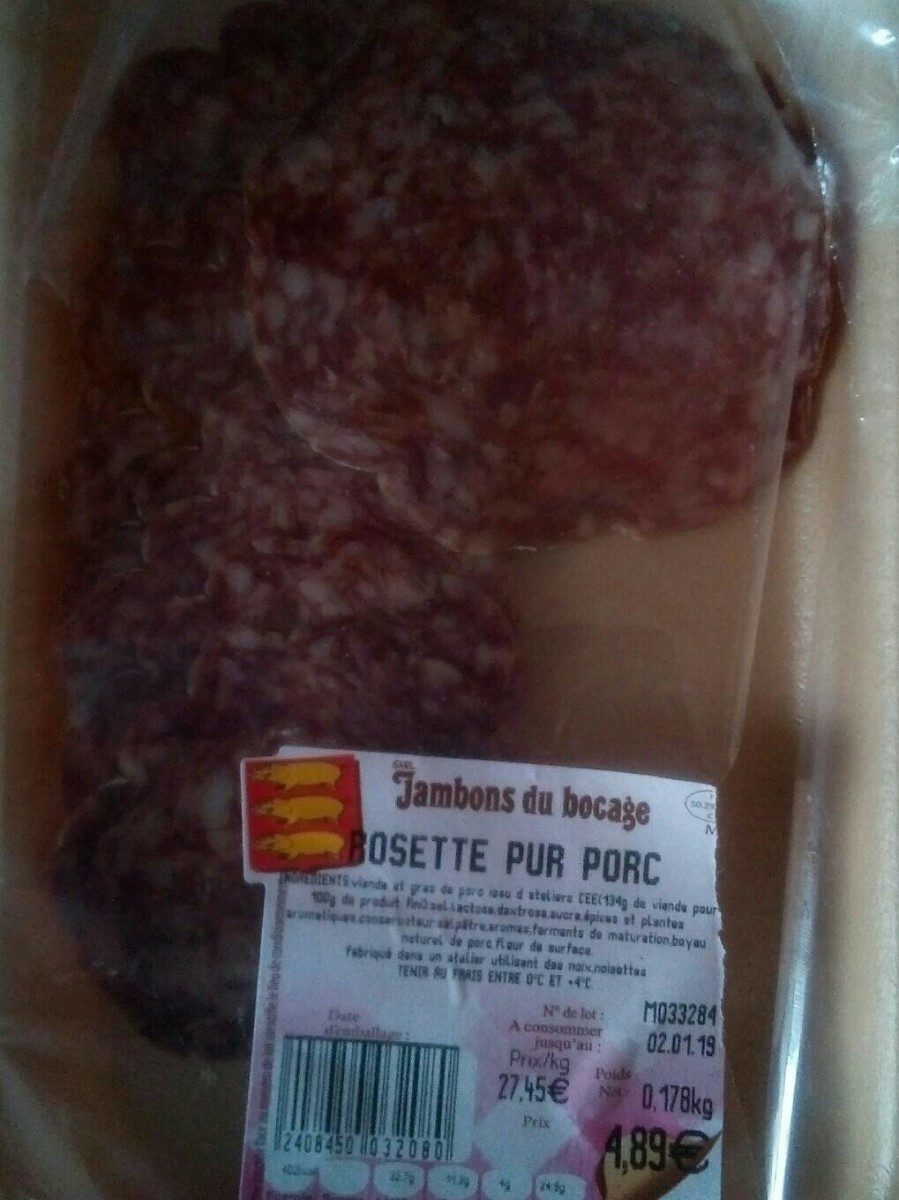 Rosette pur porc - Product - fr