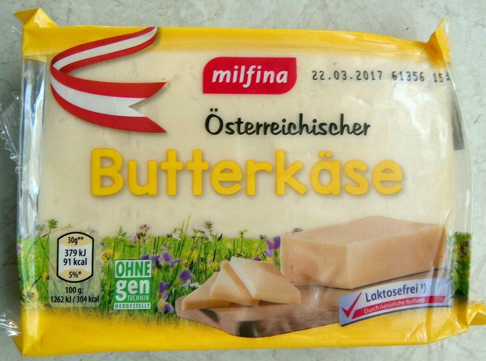 milfina österreichischer Butterkäse - Produkt