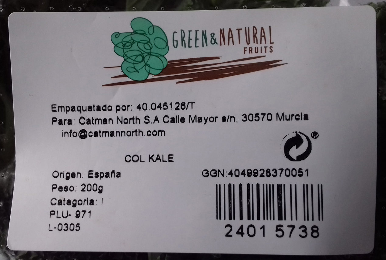 Col Kale - Osagaiak - es