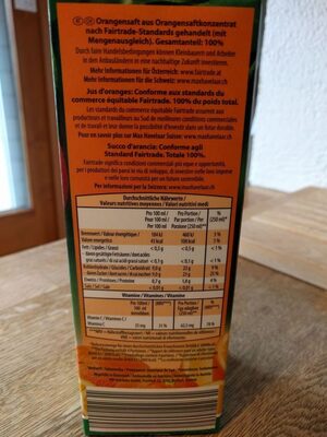 Fair Fruits 100% Fairtrade Orange - Ingredienti - de