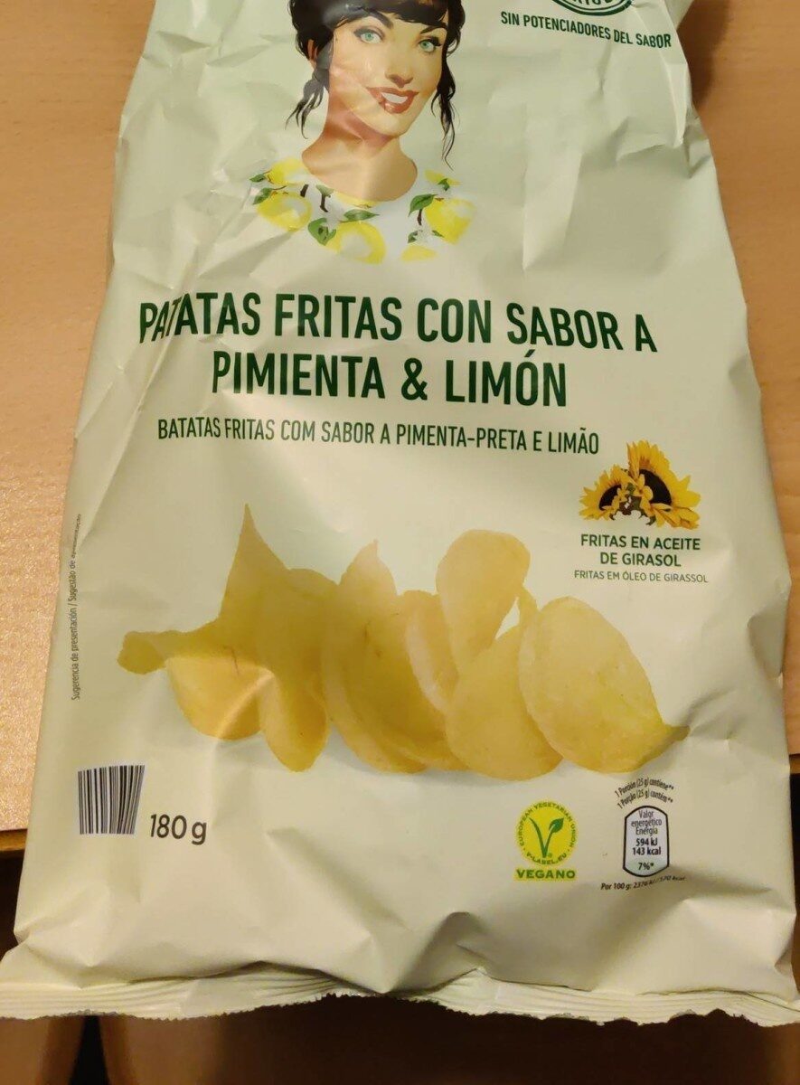 Patatas fritas con sabor a pimienta y limón - Producto