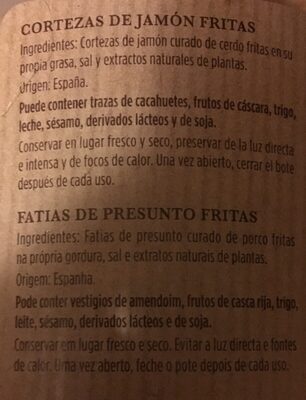 Morro frito - Ingredients - es