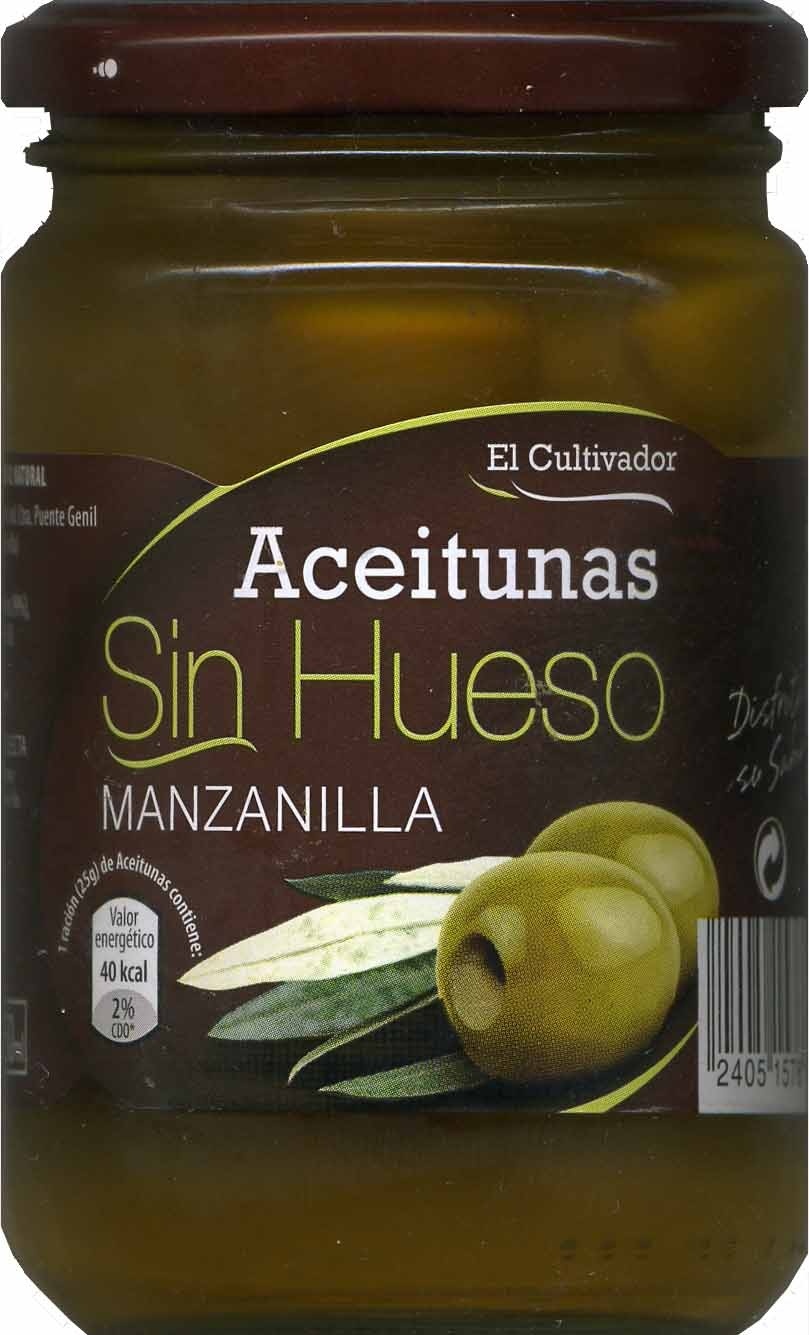Aceitunas verdes deshuesadas "El Cultivador" Variedad Manzanilla - Product - es