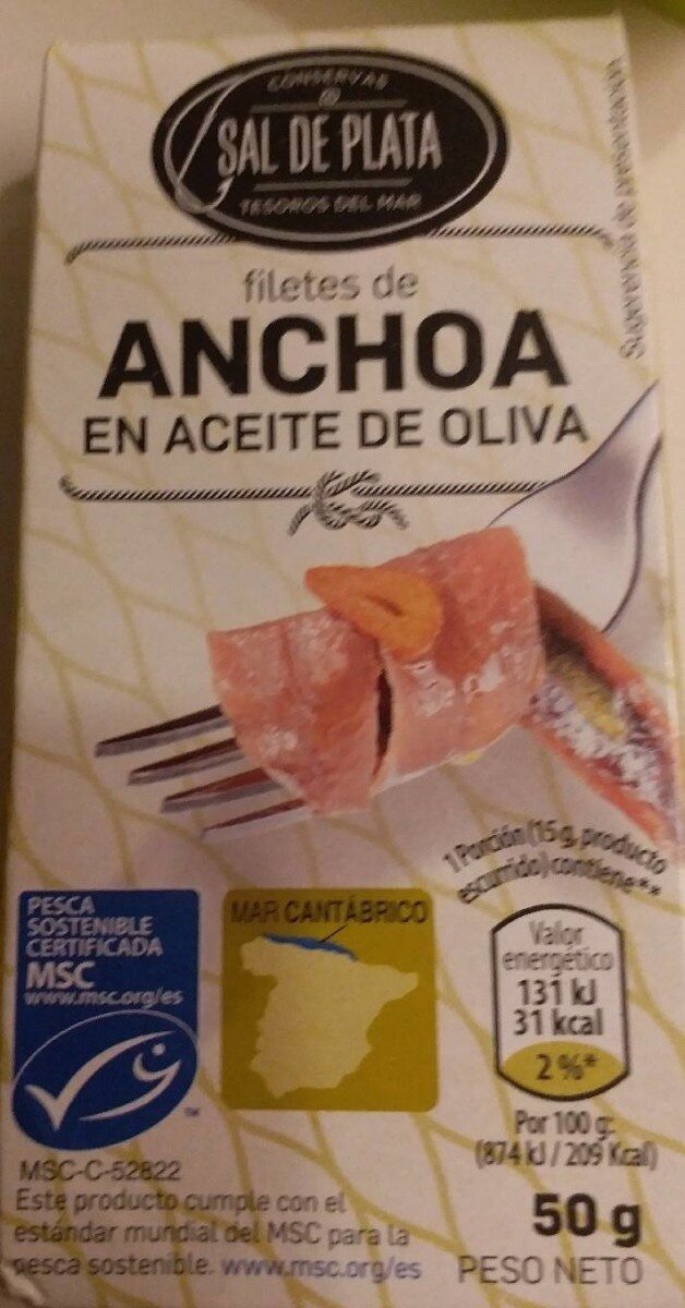 Filetes de anchoa en aceite de oliva - Product - es
