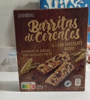 Barritas de cereales con chocolate negro - Product - es