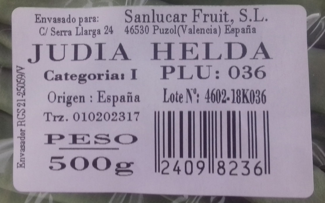 Judia Heida - Ingredients - es