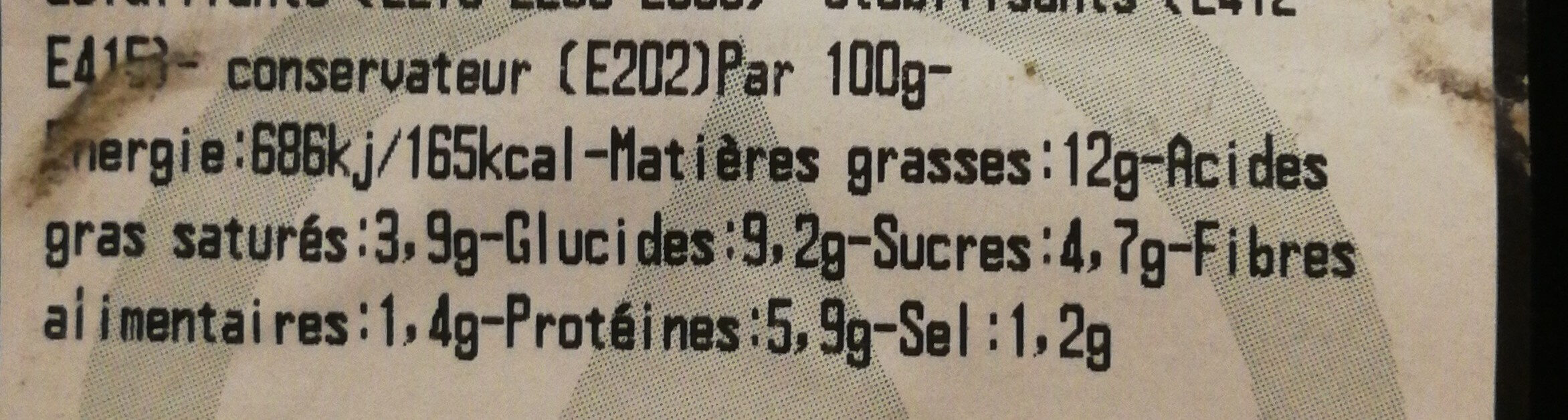 Boulettes sauce tomate - Voedingswaarden - fr